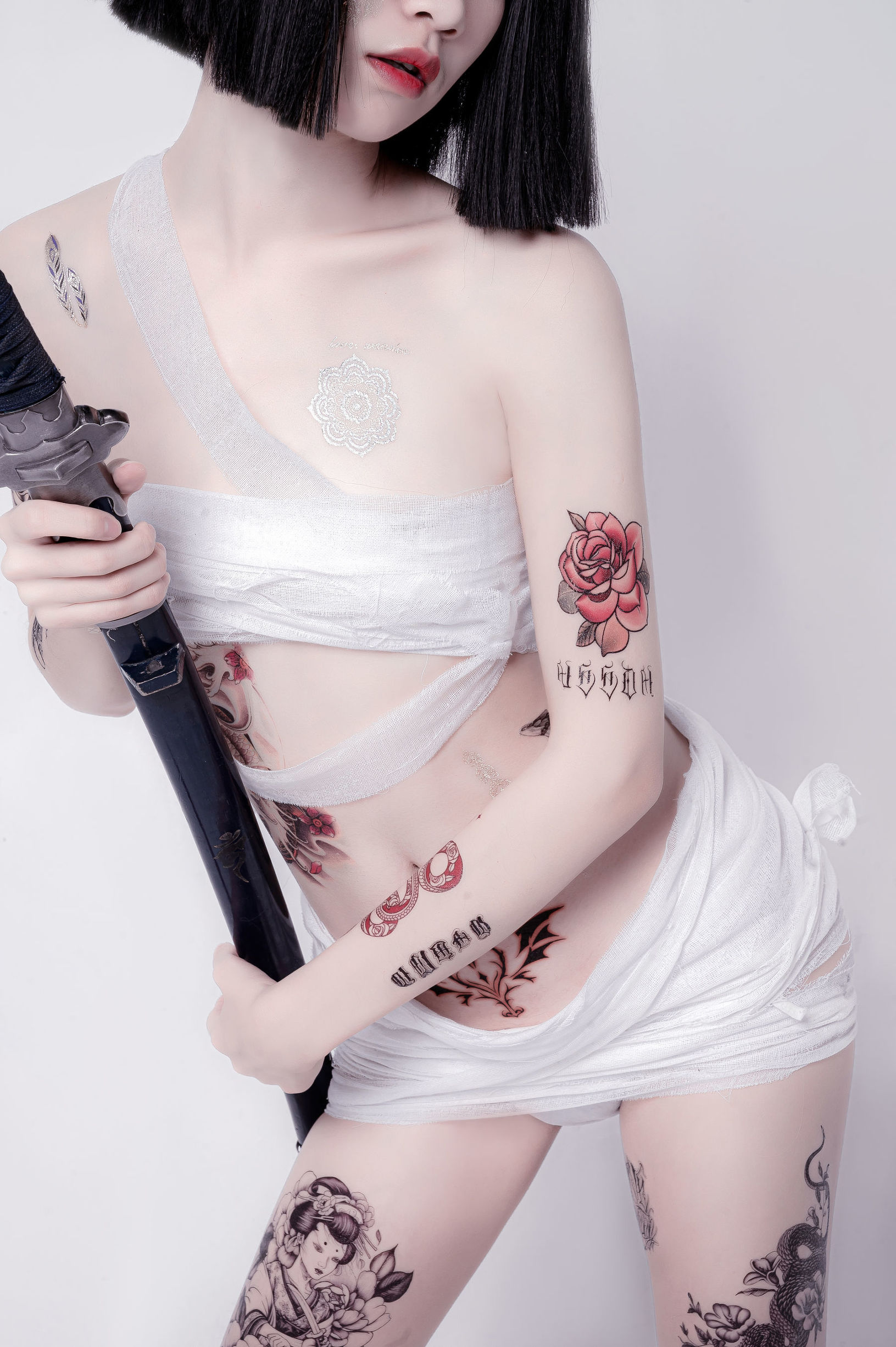 [COS福利]动漫博主阮邑_Fairy绑带和武士插图8